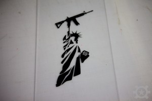 AT Liberty Diecut Sticker Black