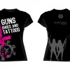 Guns Shoes and Tattoos Girls T-Shirt