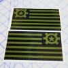 AT Flag Sticker OD Green