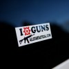 AT I Heart Guns Sticker