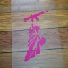 AT Liberty Diecut Sticker Pink